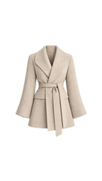 Belted Pleated Blazer Mini Dress