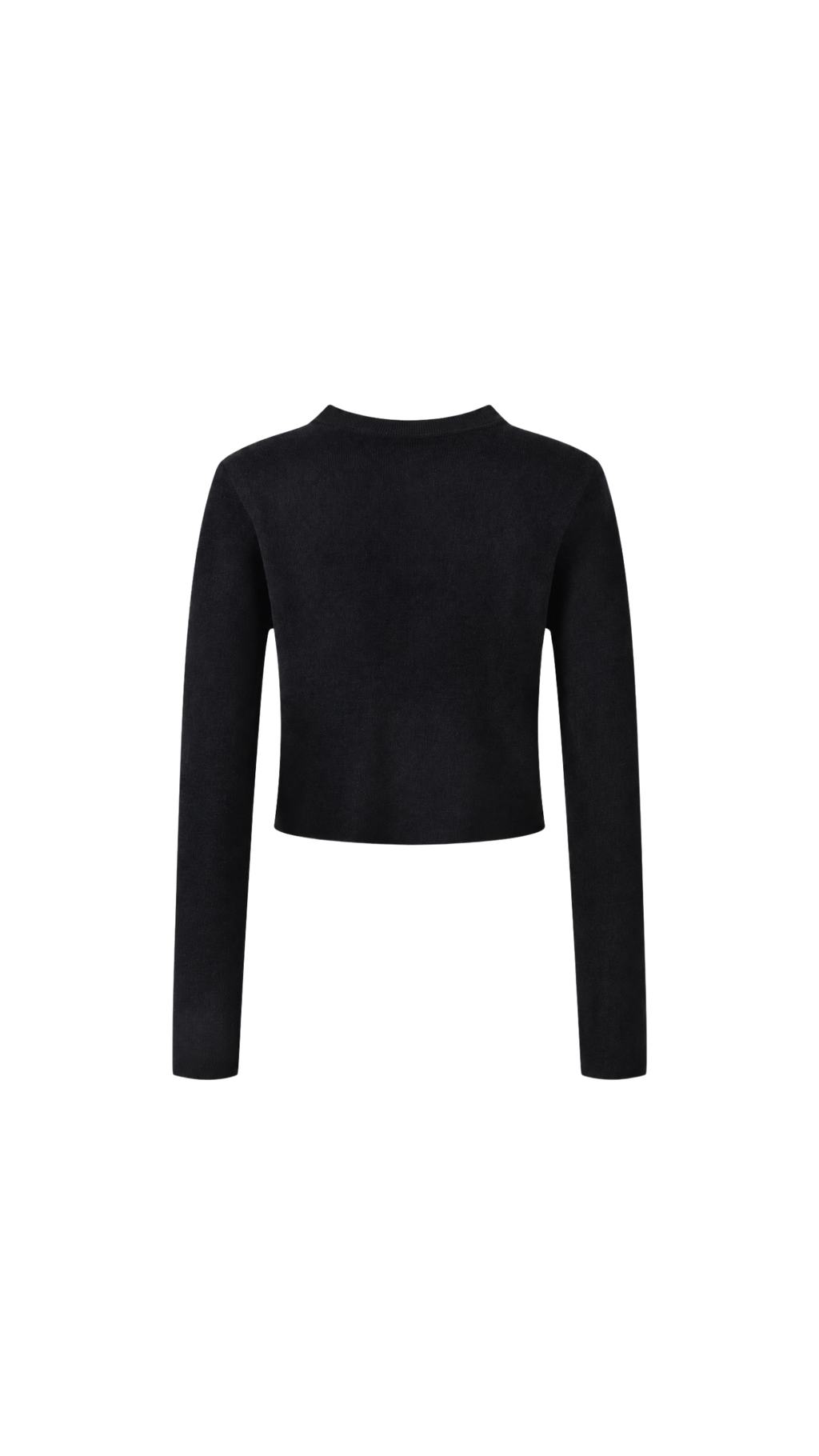 Mixed-Button Embellished Knit Top