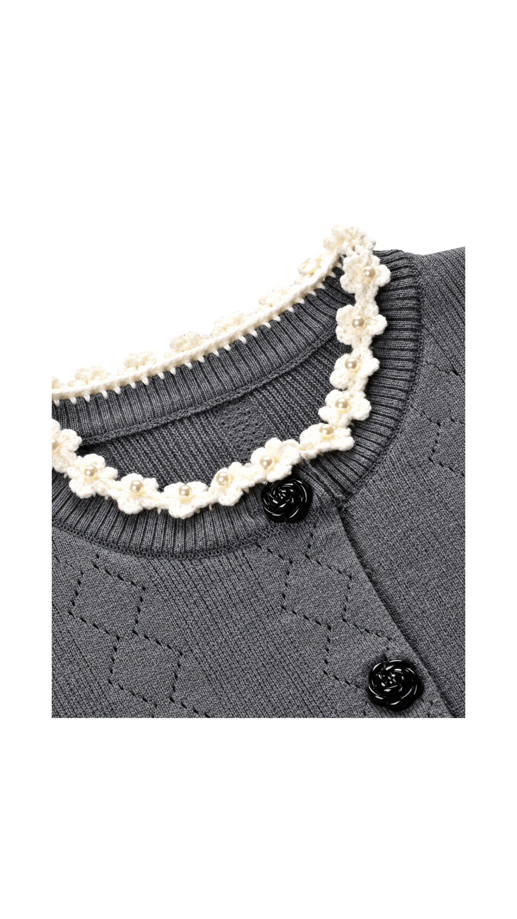 Knitted Cardigan, Top & Pleated Skirt Set