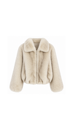 Luxe Cropped Faux Fur Jacket